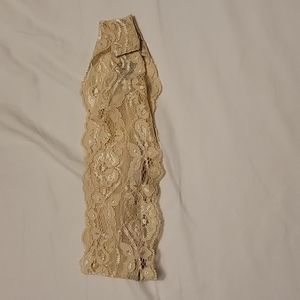 Garlands of Grace Katherine's Heirloom Lace Headband Antique Beige